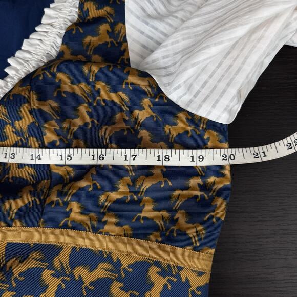 Maeve Dress Women XL Horse Bit Puff Sleeve Mini Western Equestrian Derby Anthro - Picture 11 of 14